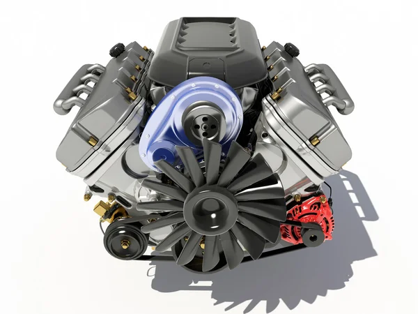 Двигатель. 3d — стоковое фото
