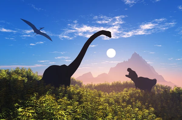 The dinosaur . 3d — Stock Photo, Image