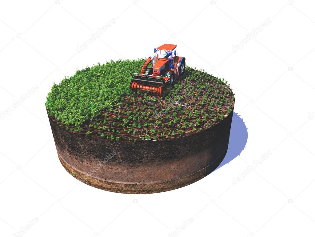 The Harvest 3d Stock Photo Iurii 96351484