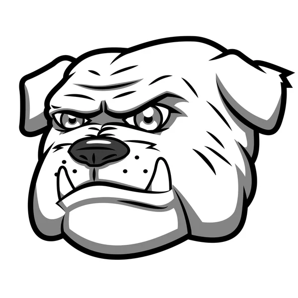 Bulldog enojado 2 — Archivo Imágenes Vectoriales