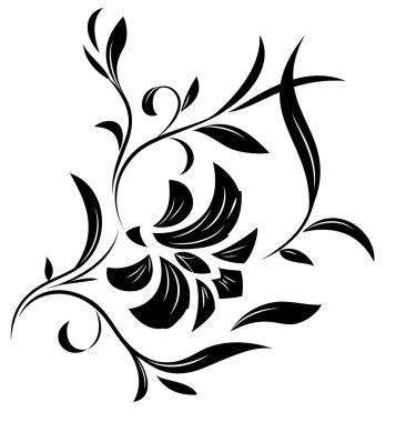 soyut çiçek şekil