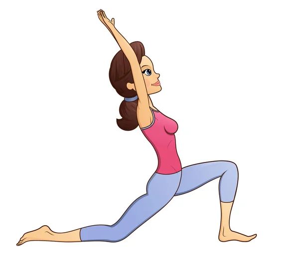 Fitness žena dělá cvičení 4 — Stockový vektor