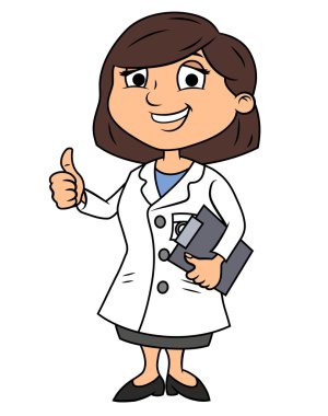 gülümseyen kadın doktor