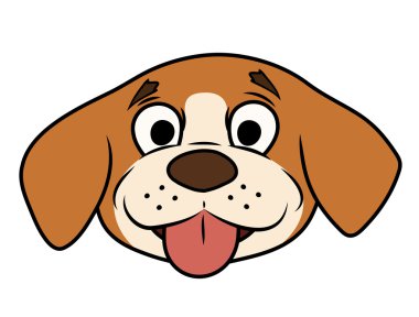 Küçük köpek yavrusu kafa gülümseyen