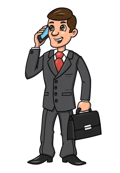 Empresário falando no telefone 2 —  Vetores de Stock