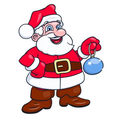 Noel Baba Noel ağacı topu 2 holding