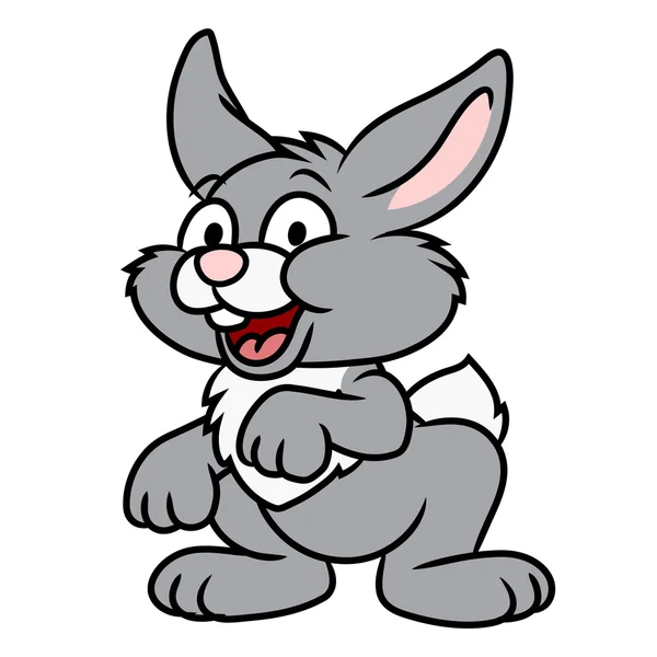 Милый улыбающийся кролик — стоковый вектор