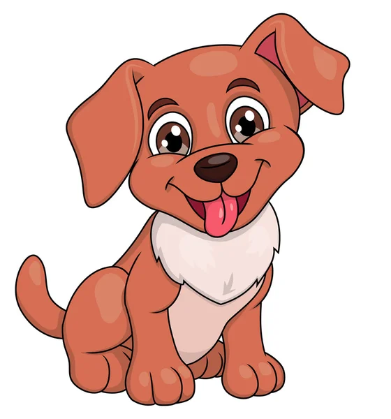 Smiling little puppy 2 — Stock Vector