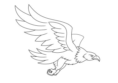 Uçan kartal illüstrasyon