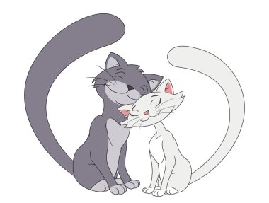 İki aşık kedi