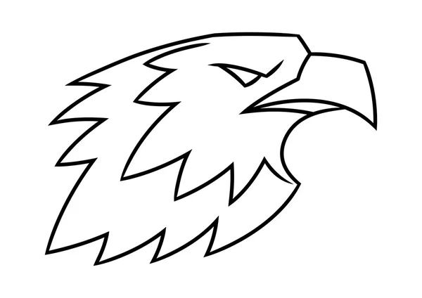 Illustration vectorielle logo tête d'aigle — Image vectorielle