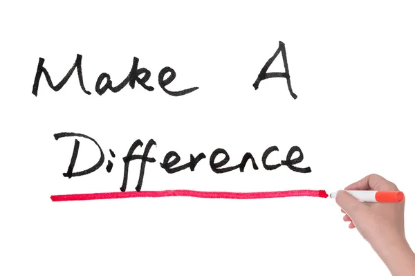 Make a difference — Stock Photo, Image