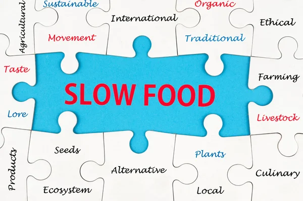 Slow Food-Konzept — Stockfoto