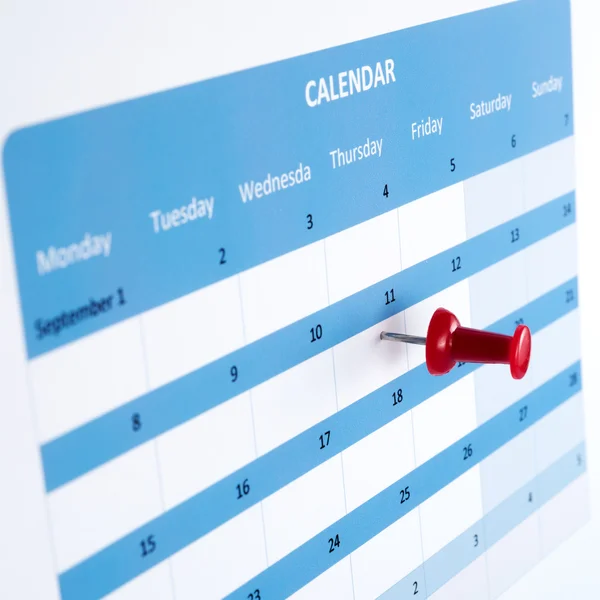 Rögzített, a naptár — Stock Fotó