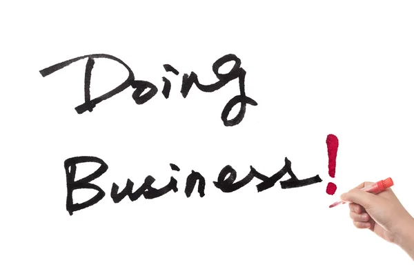 Doing business słowa — Zdjęcie stockowe