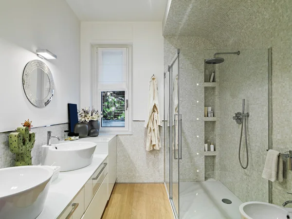 Interior view of a modern bathroom — Stock Photo, Image