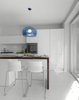 Modern mutfak iç görünüm