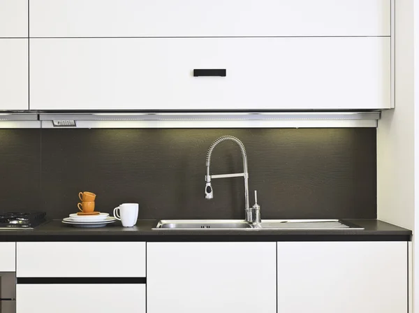 Een moderne keuken — Stockfoto