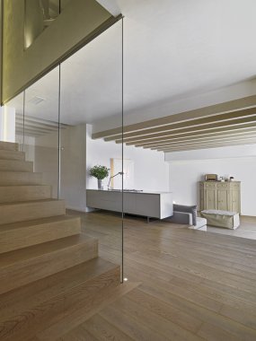 modern bir oturma odası iç görünüm