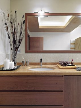 modern banyo detay