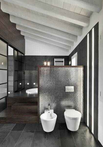 интерьер современной ванной комнаты