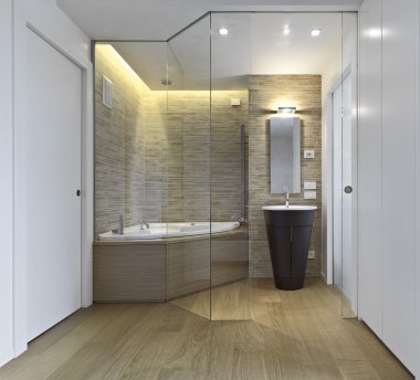 modern bathroom clipart