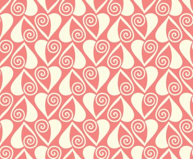 pembe kalpler seamless modeli Sevgililer arka plan