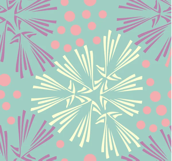 Vector naadloze patroon. Hand getrokken floral textuur. — Stockvector