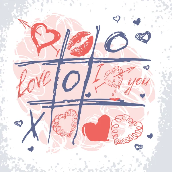 Valentines Day card — Stock Vector