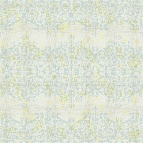 Vector de color turquesa patrón sin costura floral — Vector de stock
