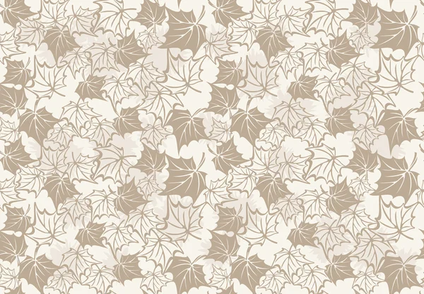 단풍나무의 잎가 완벽 한 패턴 — 스톡 벡터