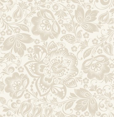 Vektör çiçek vintage rustik seamless modeli