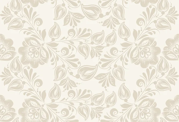 Patrón floral vintage sin costuras. Vector . — Vector de stock