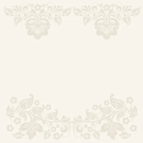 Elegante decoratieve Chochloma briefkaart frame — Stockvector