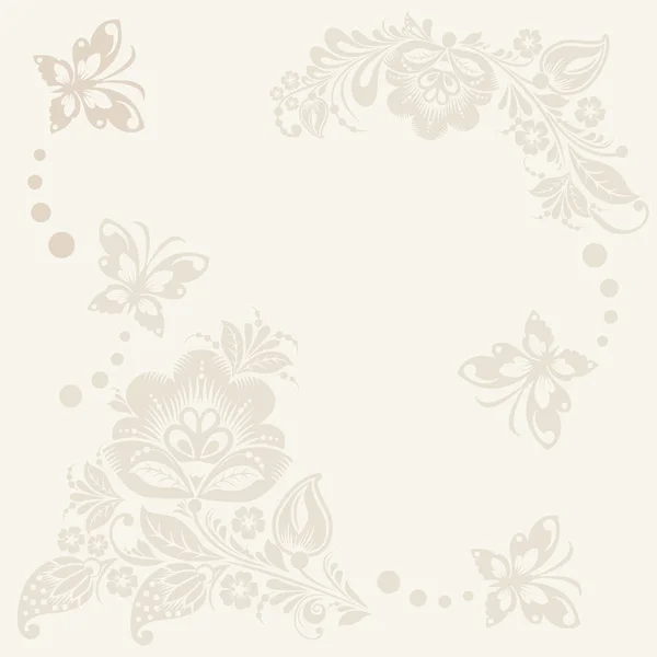 Διάνυσμα floral ρουστίκ γαμήλιες κάρτες, όμορφο σχεδιασμό. — Διανυσματικό Αρχείο