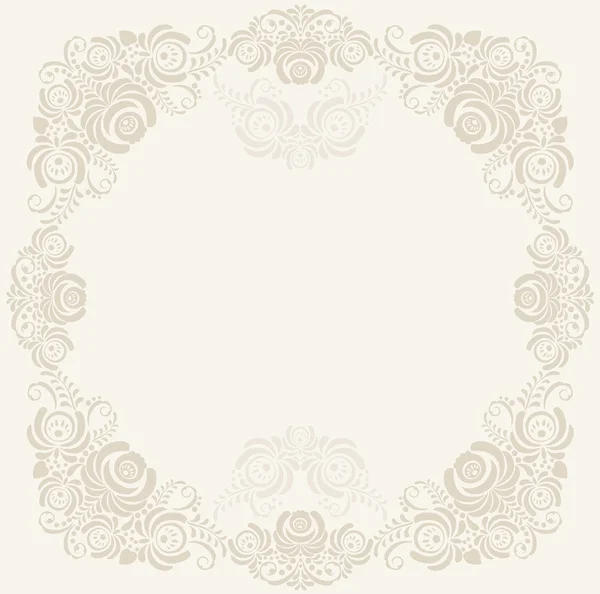 Elegante decoratieve Chochloma briefkaart frame — Stockvector