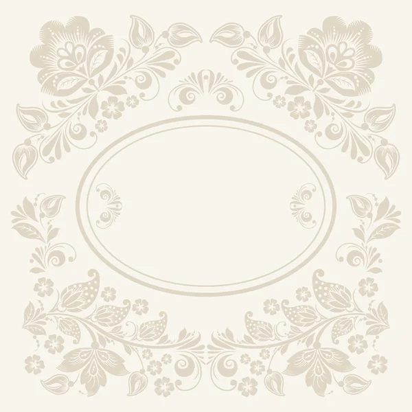 Vector achtergrond van floral patroon met traditionele Russische bloem ornament. — Stockvector