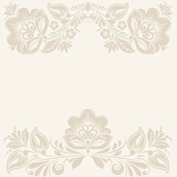 Elegante decoratieve Chochloma briefkaart frame — Stockvector