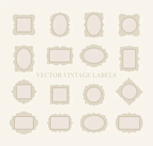 Vector Pastel Frame Set — Stock Vector