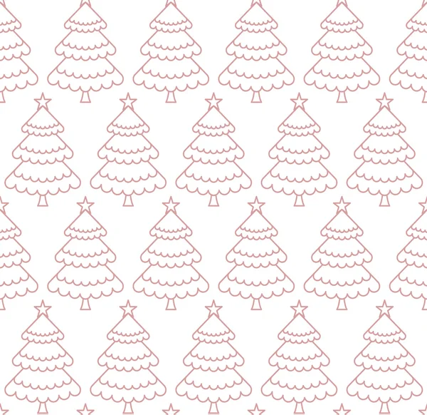 Bezešvé vánoční strom vzor — Stockový vektor