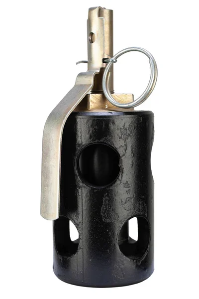 Riot Flashbang Stun Grenade Isolated White Stock Image