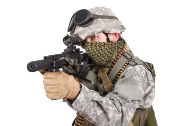 US special forces soldier clipart