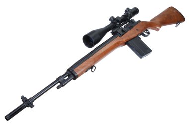 M14 sniper rifle clipart