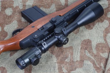 M14 sniper rifle clipart