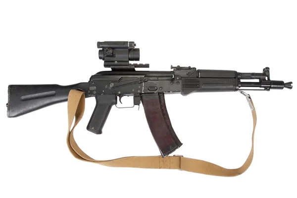 Kalashnikov geweer met optische zicht — Stockfoto