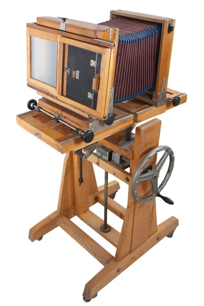 Old Wooden Big Format Camera — Stock Photo, Image