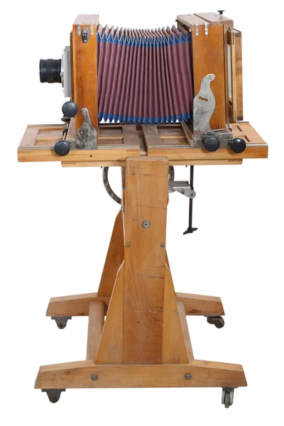 Old Wooden Big Format Camera — Stock Photo, Image