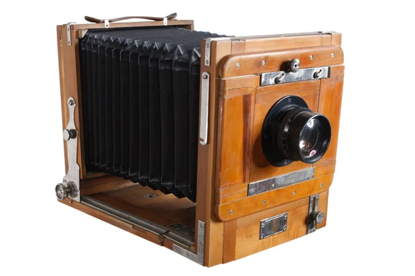 Old Wooden Big Format Camera — Stock Photo, Image