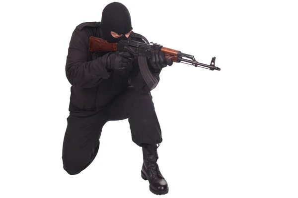 Mercenary with AK 47 — Stock Photo, Image