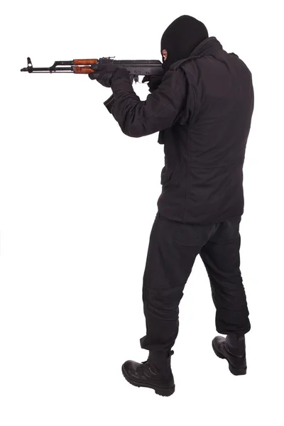 Mercenário com AK 47 — Fotografia de Stock